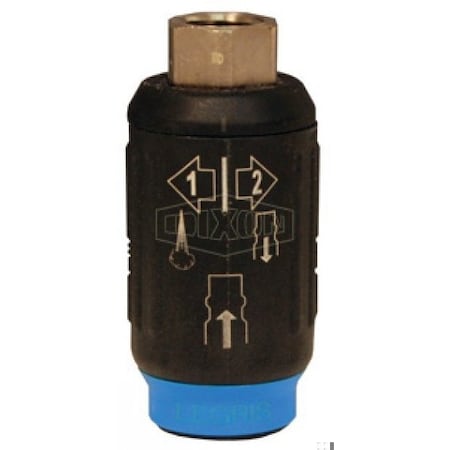 Dixon Legris by  Industrial Automatic Quick Disconnect Safety Coupler, 3/8 in Nominal, 230 psi Pressure, D 9415U0618